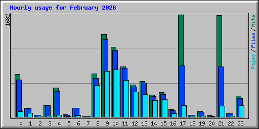 Hourly usage for February 2026